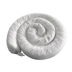 ZHWFDC 오일 흡수 양말 - 중공업 오일 흡수 양말 - 오일 전용 흡수성 붐 물 비흡수성 폴리프로필렌 화이트(사이즈: 12.7cm x 3m(5인치 x 9.2피트) 색, 5in×9.8ft（12.7cm×3m）, 5개 팩, 1개, 5개