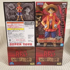 $uper Toys 日版 金證 航海王 劇場版RED 海賊王 DXF vol.1 魯夫 RED 公仔 模型 景品, 1個