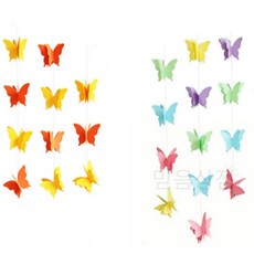 파워 나비 가랜드 생일파티가랜드, 무지개