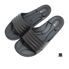 MONZU 台灣製排水拖鞋 eva 防水拖鞋 防滑專利 潮流室內拖鞋, 黑