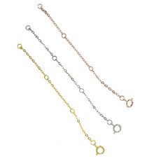 미채인 목걸이연장체인 연장줄 925실버 팔찌 길이늘림 보조, 1개, ROSE GOLD