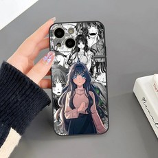 카오루코 아이폰케이스 와구리 향기로운꽃은늠름하게핀다 향꽃늠핀 굿즈, 1. Black1, iPhone13 Pro