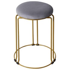 화장대 의자 거실 북유럽, 라이트그레이 벨벳