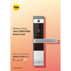 Yale 耶魯 3109A 電子鎖 公司貨 感應卡/密碼/鑰匙 全台到府安裝, 3109A+藍芽+遠端+自行安裝*選物流