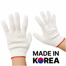 민토리 국산 여성용 면장갑 목장갑 작업장갑 M사이즈 40G 오래쓰는 여성용 소량, 화이트, 10세트