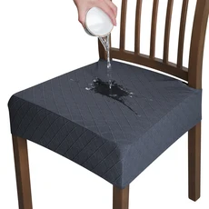 1PC 다이닝 룸을위한 탄성 자카드 의자 커버 주방 호텔 웨딩 연회를위한 두꺼운 방진 슬립, 01 1 Piece, 05 01