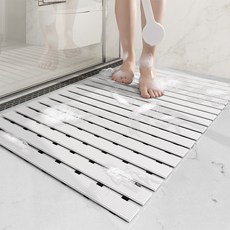 스피세프 화장실 미끄럼방지 매트 욕실매트, 1개, 화이트