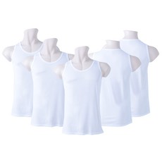 BEVERLY HILLS POLO CLUB 男款吸汗乾爽無袖背心 白色 5入