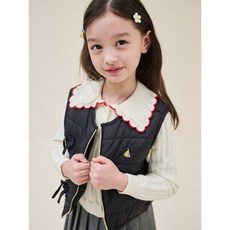 빈폴 키즈 BEANPOLE KIDS 여아 리본 퀼팅 베스트 블랙 BI5136G015 1163941