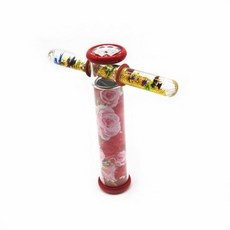 萬花筒 光之花火流沙型萬花筒液態萬華鏡多棱鏡油棒圣誕禮品益智兒童玩具, 1個, 单独1个主体（无油棒）