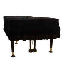 피아노 커버 두꺼운 골드 벨벳 그랜드 더스트 풀 세트 천 스툴 170-180 + 2인용 스툴 커버 와인 1개, 170-180 + 2인용 스툴 커버 × 그린 × 1개