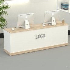 계산대 오크화이트 테이블 카운터 인포메이션, B