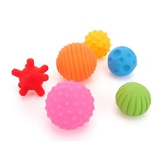 KesB 촉감발달 소프트 쉐이프공 6종 1464 생일 볼 장난감 완구 말랑 키즈, 랜덤발송, 1세트