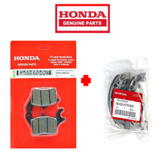 혼다순정품 슈퍼커브110(2018~2026) 브레이크패드(앞+뒤), 1세트