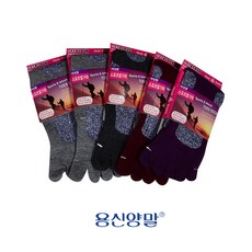 용신 스트라이프 파일쿠션 보강 통파일 발가락 숙녀 양말