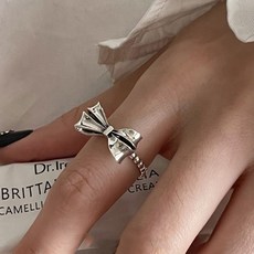 제니블링 모네 글램 리본 포인트 반지