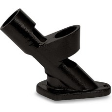 에버그린 플래그 브래킷 45도 및 90도 주철 블랙 하드웨어 포함 야외 가정 정원 장식 주거용 또는 상업용 우드 메탈 플라스틱 폴 - 포함되지 않음, Aluminum, White