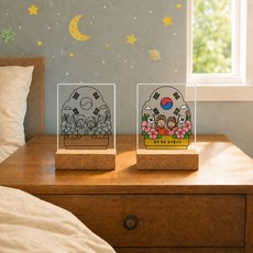 [홈퍼니]DIY 아크릴 무드등 만들기 UV인쇄 완성도안 3종 호국보훈의달 기획상품 [1-1]유선USB형 직사각형 미니, 도안1
