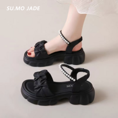 SU.MO JADE 여름샌들 발편한 경량형 통굽샌들 6cm