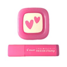 百樂PILOT FRIXION STAMP 可擦拭印章 摩擦印章 期間限定款 兒童印章 魔擦, 1個, 小愛心(SPF-12-74P)