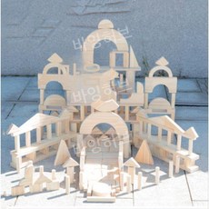 실내 원목 대형 블록 놀이 장난감 유아 아동용 유치원 어린이집 어린이 교구 나무 블럭 창의, 소나무 516조각 30kg