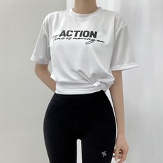 티데일리 남녀공용 액션 에어 드라이 기능성 쿨링 반팔 티셔츠