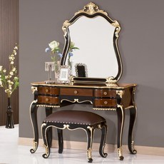 유캐슬 벤티 엔틱 원목 콘솔 화장대세트 (콘솔+거울+스툴), 단품