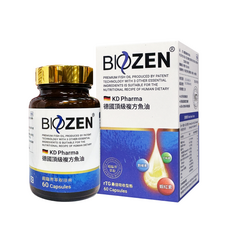 BIOZEN 德國頂級複方魚油 rTG最佳吸收型態 97% Omega-3 EPA+DHA, 1個, 60顆