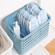 정인 아이바스켓 멀티박스 보관함, 중 - 화이트