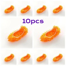게으름뱅이 슬리퍼 세탁 신발 커버 걸레 양말 먼지 머리카락 청소용 집안, 10. 10pcs-orange, 1개
