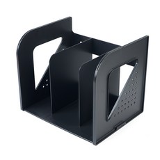 사무실 책상정리 데스크 3단 책꽂이 서류보관 화이트 정리함 서랍책꽂이, 다크그레이