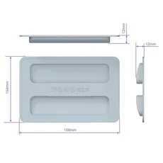 전기 토스터기 실리콘 먼지 커버 아침 식사 강력한 보호 주방 용품 상단 뚜껑, 09 Curved gray cover