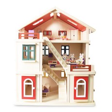 ILLUWA 木製兔子娃娃屋玩具玩具籠, 單品