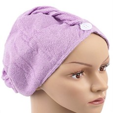 샤워두건 극세사타올수건, 블루