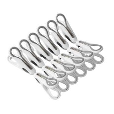 콕찝 라인 빨래집게 12p, 화이트, 1개