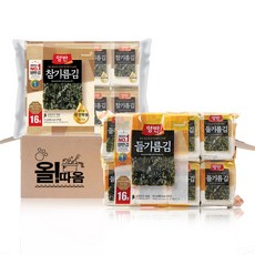 동원 양반 도시락김 2종 기획세트 2호(참기름김16봉+들기름김16봉)