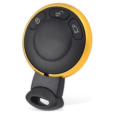 미니 쿠퍼 2세대 R시리즈 키 케이스 클럽맨 컨트리맨 전 차종 호환 3버튼, 1개, 골드