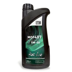 油工廠 RUN WELL MOF407 5W50 1L 全合成機油 適用摩托車速克達 有效清潔引擎 延長機件壽命, 1個