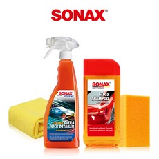 SONAX 陶瓷護膜 滑亮撥水 中性洗車精, 1個, 【領券再折扣】CQD陶瓷護膜+洗車工具組