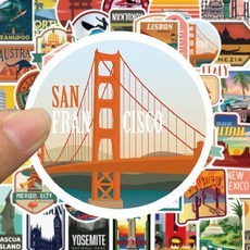 가방 캐리어 여행 스티커 국기 스티커팩