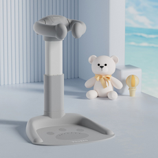 YOUGAO 嬰幼兒洗澡架，可折疊站立式設計, 簡約版高級灰, 1個