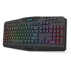 노브가 장착된 레드라곤 RM104 무선 게이밍 키보드 트라이 모드 BT /2.4G /USB-C RGB 컴퓨터 4000mAh 배터리 프로그래머블 소프트웨어 지원 고스팅 방지, Blue-Black