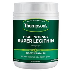 thompson High Potency Super Lecithin 톰슨 하이 포텐시 슈퍼 레시틴 200캡슐, 1개, 200정