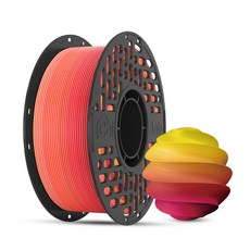 CaiLab 3D 프린터 필라멘트 PLA 무지개 컬러 (레인보우) | 실크 광택 쉬운 인쇄 고품질 1.75mm 일정한 라인 직경 1kg 범용 3D프린팅 재료, 국화색 (노란색)