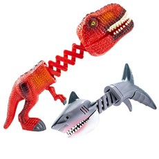 토이즈데이 방아쇠를 당기면 "크왕" 상어 VS 공룡 집게 어린이 장난감 단체 선물 구디백, 1세트, 상어+공룡