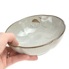 도자기 그릇 한식그릇 꽃무늬그릇 업소용그릇, 로코 설화 플라워구프