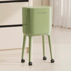 HERON 주방/거실용 고급 인테리어 대용량 휴지통 (하이레그 디자인 허리 숙일 필요 없음), 녹색