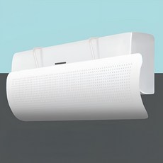 알리오마켓 직풍방지 바람가드 걸이형 윈드바이저 벽걸이 에어컨 바람막이, 1개, 무지 화이트