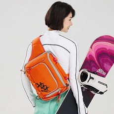 스노우보드 백팩 가방 방수 장비 스키 수납 배낭 휠백 보관 엣지백 바퀴 부츠 케이스 헬멧, 1개, 레드오렌지CORDURA