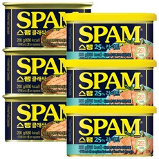 스팸 클래식 200g x 3p + 마일드 200g x 3p, 1세트
